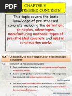 Chapter 4 Pre-Stressed Concrete