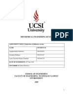 Biochemical Engineering (Ep 432) : ASSIGNMENT TITLE: Production of Influenza Vaccine Name Student Id