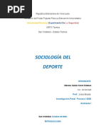 Sociologia Del Deporte