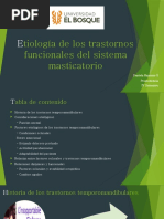 Etiología de Los Trastornos Funcionales Del Sistema Masticatorio