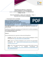 Guia de Actividades y Rúbrica de Evaluación - Paso 1 Nociones de La Práctica Pedagógica