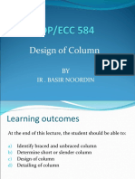 Design of Column: Ir - Basir Noordin