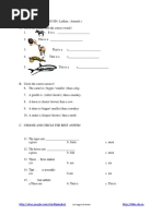 Soal Bahasa Inggris SD 2 Animal PDF