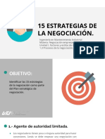 15 Estrategias de La Negociación.