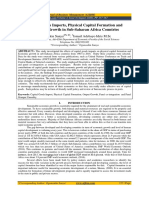 Capital Goods Imports, Physical Capital Formation and Economic Growth in Sub-Saharan Africa Countries