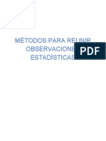 SEMANA 14 Métodos para Reunir Observaciones Estadísticas