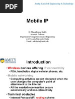 Mobile IP: Amity School of Engineering & Technology