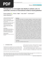 Management of Overweight and Obesity in Primary Care