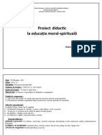 Proiect de Lectie