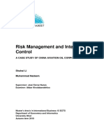 Risk Management and Internal Control: A Case Study of China Aviation Oil Corporation LTD