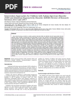 Intervention Approaches For Children With Autism Spectrum Disorder Asd and Attention Hyperactivity Disorder Adhd Review of Researc 2375 4494 1000369