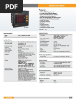 Multifunction Meter MFM376-C: Features