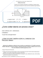 ¿Como Soldar Tuberia Con Proceso Smaw - Welding From Perú