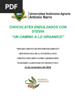 PROYECTO Chocolates Endulzados Con Stevia