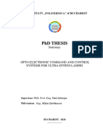 PHD Thesis: Universitaty Politehnica" of Bucharest