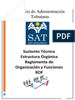 Informe Tecnico Estructura Organica y Rof