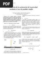 Lab 2. Aceleracion de La Gravedad