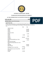 ACC 1202 INTRODUCTION TO ACCOUNTING II Open Book PT