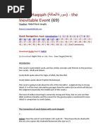 Surah nt (69) : Haqqah (ةروس ةقاحلا) - the Inevitable Eve