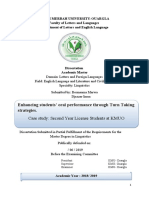 Enhancing Students' Oral Performance Through Turn Taking Strategies