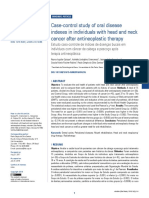 Case-Control Study of Oral Disease Indexes in Individuals With Head and Neck Cancer After Antineoplastic Therapy