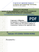 Construction Contract & Law (Ceng 6107)