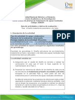 Guia de Actividades y Rúbrica de Evaluación - Fase 4 - Diseño Tratamiento Secundario y de Lodos