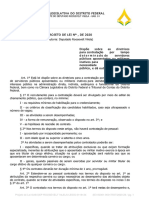 Projeto Autoriza Contratação Temporária de Servidores Públicos Aposentados e Militares Inativos