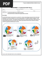 WORKSHEET 1: Continental Drift Theory: Objectives