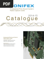 Catalogue: Professional Pcie Sound Cards & Radio Capture Cards