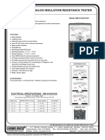 Analog Insulation Resistance Tester: An ISO 9001:2008 Company