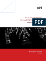 Attacking Windows Fallback Authentication: Matt Weeks - Root9B