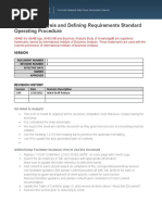 Business Analysis and Requirements Definition SOP and Process Guide