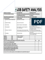 JOB SAFETY ANALYSIS - Idler Frame Stenciling