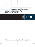 Application: V.34 Transmitter and Receiver Implementation On The TMS320C50 DSP