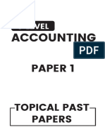 O Level Accounting P1 Topical PDF