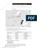 FICHA 1 A Posição de Portugal Na Europa e No Mundo: Nome: N.: Turma: Data