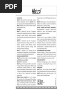 Alatrol: Cetirizine Hydrochloride BP