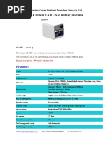 JD-GT4 Dental CAD CAM Milling Machine: Glass-Ceramic / Premill Abutment