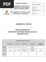 4400188174-P-OP-006 Procedimiento Construcción de Empalizada y Banquillos