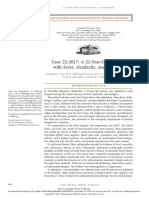 Case 22-2017: A 21-Year-Old Woman With Fever, Headache, and Myalgias