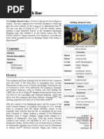 Kirkby Branch Line: History Route Description Services Notes