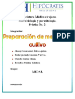 Practica 3 Medios de Cultivo. COMPLETO