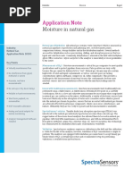 Moisture in Natural Gas: Application Note