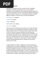 BIOGRAFÍA J Balvin 1º ESO