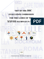 1997 - Report of The IOC Evaluation Commission For The Games of The XXVIII Olympiad in 2004 OK