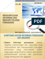 Materi 2 - Mengumpulkan Informasi Dan Mencari Peluang Di Lingkungan Pemasaran