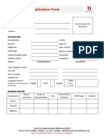 Ug Bio-Data Form