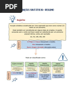 Funções Sintáticas - 7 Ano