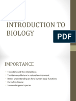 Introduction To Biology